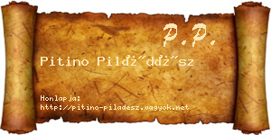 Pitino Piládész névjegykártya